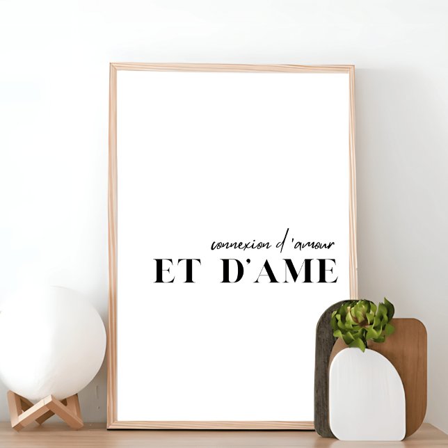Póster Poster de la cita francesa "Connection d'amour et  (Subido por el creador)