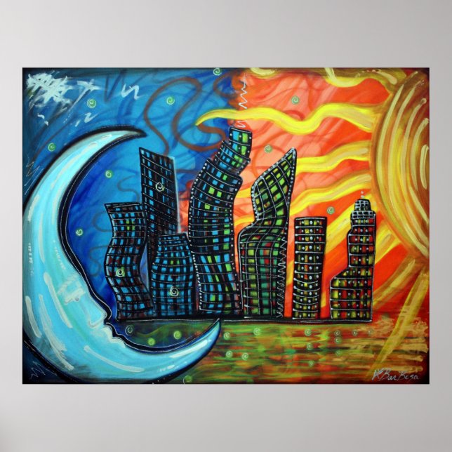 Póster Poster de la ciudad celeste (Frente)