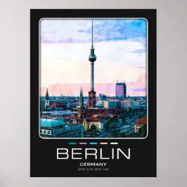 Póster Poster de la ciudad de Berlín