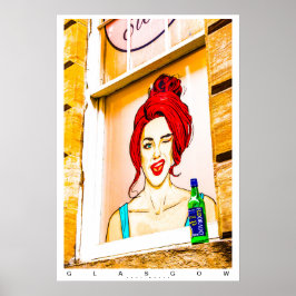 Póster Poster de la ciudad de Glasgow