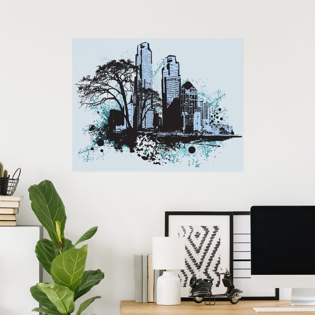 Póster Poster de la ciudad de la tinta negra (Subido por el creador)