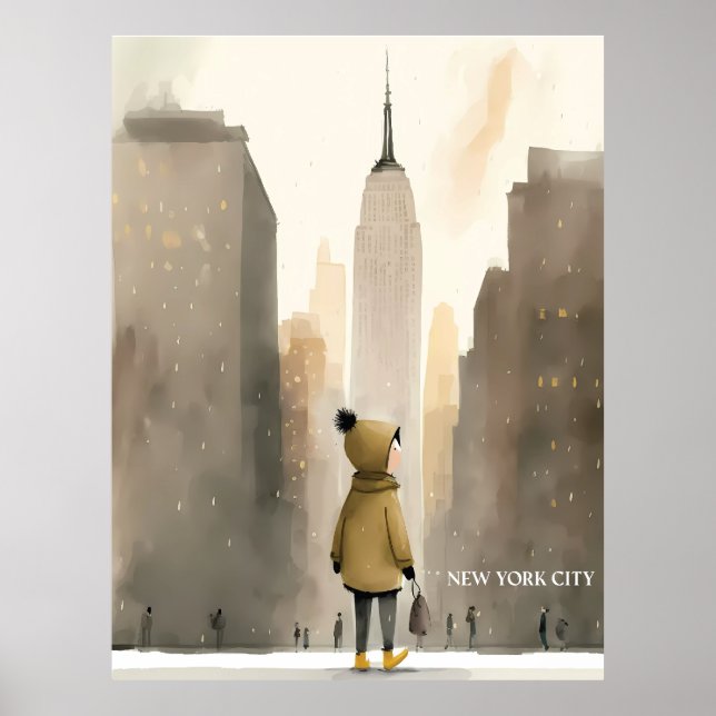 Póster Poster de la ciudad de Nueva York (Frente)