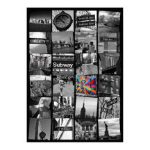 Poster de la ciudad de Nueva York - collage de fot
