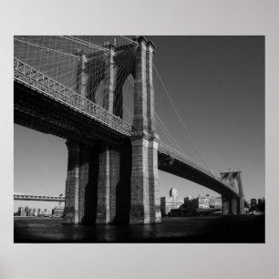 Póster Poster de la ciudad de Nueva York del Black White