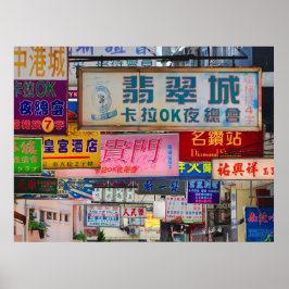 Póster Poster de la ciudad de Rótulo