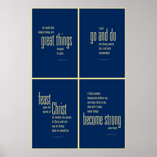 Póster Poster de la colección del Libro de Mormón. (Frente)