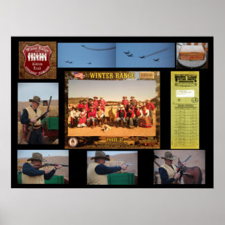 Póster Poster de la Competencia de Tiroteo de Cowboy Acti