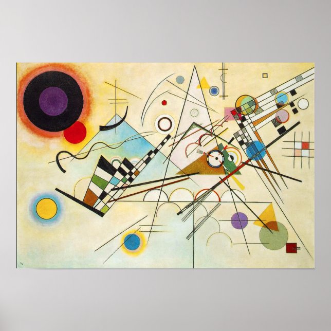 Póster Poster de la composición VIII de Kandinsky (Frente)
