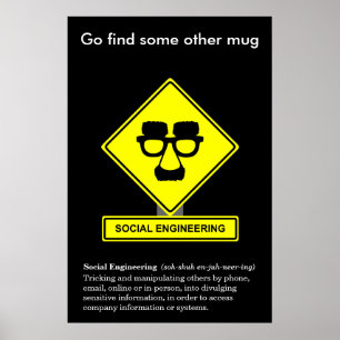 Póster Poster de la conciencia de la seguridad de la