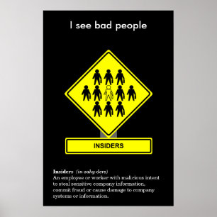 Póster Poster de la conciencia de la seguridad de los