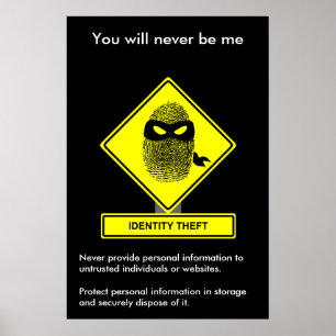 Póster Poster de la conciencia de la seguridad del hurto