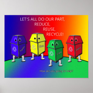 Póster Poster de la conciencia del Día de la Tierra