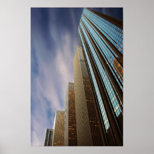 Póster Poster de la construcción moderna, Nueva York