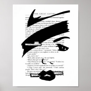 Póster Poster de la conversación curiosa (El Gran Gatsby)