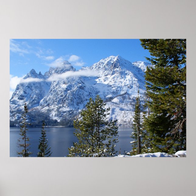 Póster Poster de la Cordillera de Teton (Frente)