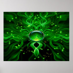 Póster Poster de la corriente de la vida de Gaia