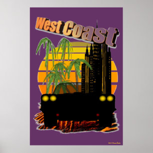 Póster Poster de la Costa Oeste