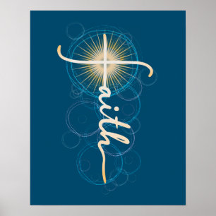 Póster Poster de la Cruz de la Fe Dorada