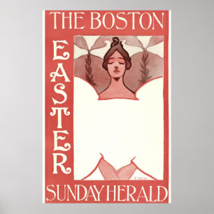 Póster Poster de la cubierta del Herald Domingo de Boston