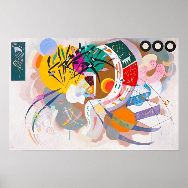 Póster Poster de la curva dominante de Kandinsky (Frente)