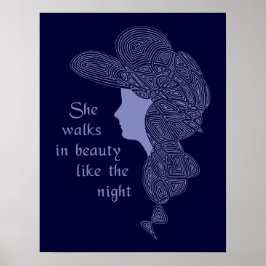 Póster Poster de la dama de Byron