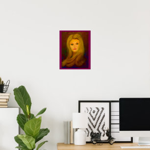 Póster Poster de la dama rubia