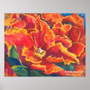 Póster Poster de la danza del tulipán del loro