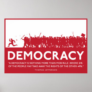 Póster Poster de la democracia
