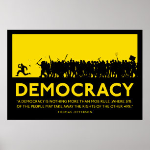 Póster Poster de la democracia