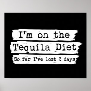 Póster Poster de la Dieta Tequila