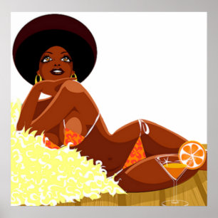 Póster Poster de la diosa africana