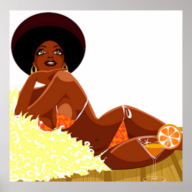 Póster Poster de la diosa africana (Frente)