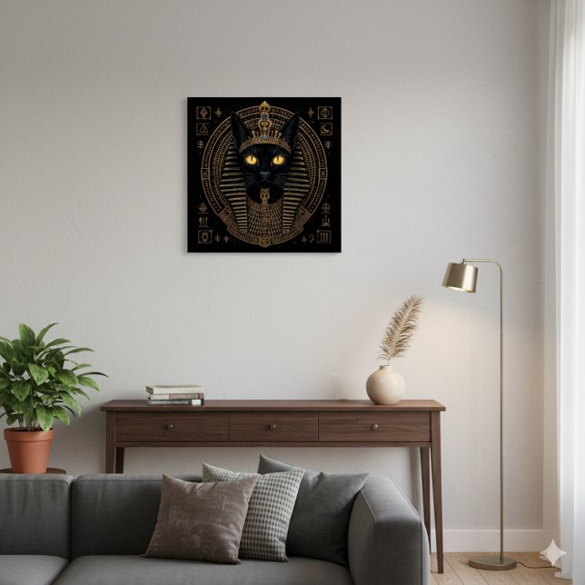 Póster Poster de la diosa de Bastet Cat | Oro egipcio (Subido por el creador)