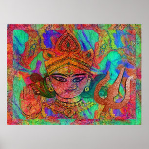 Póster Poster de la diosa Durga2