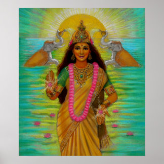 Póster Poster de la diosa Lakshmi