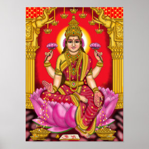 Póster Poster de la diosa Lakshmi