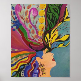 Póster Poster de la diosa madre tierra de Gaia