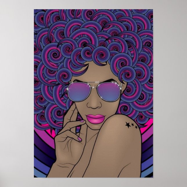 Póster Poster de la diva nubia (Frente)