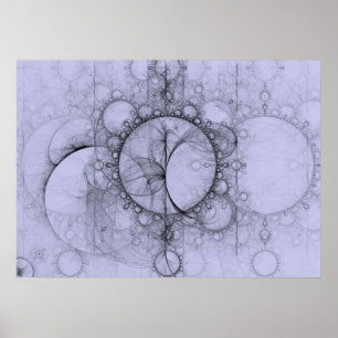 Póster Poster de la efervescencia del fractal