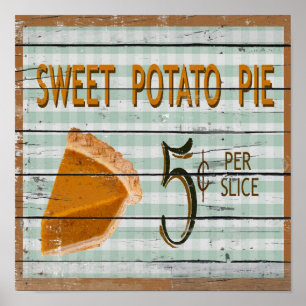 Póster Poster de la empanada de la patata dulce