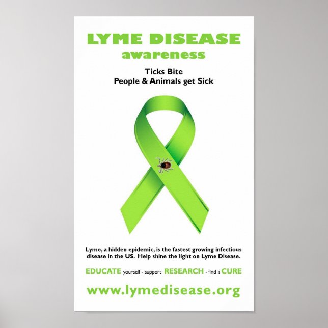 Póster Poster de la enfermedad de Lyme (Frente)