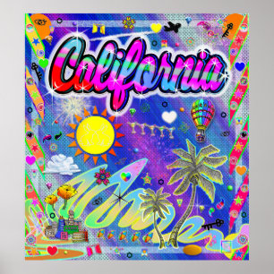 Póster Poster de la era de California Nu