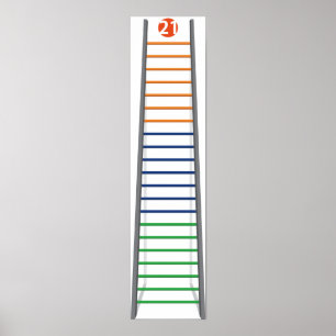 Póster poster de la escalera del iLead