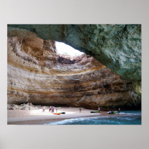 Póster Poster de la escena costera de Poço Partido Faro P