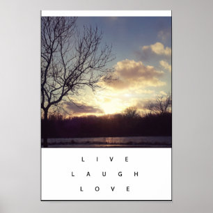 Póster Poster de la escena del invierno