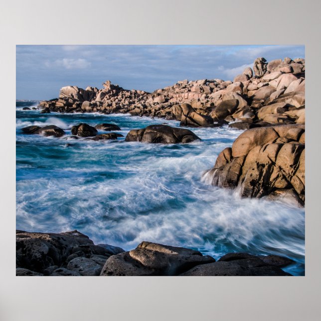 Póster Poster de la escena oceánica (Frente)