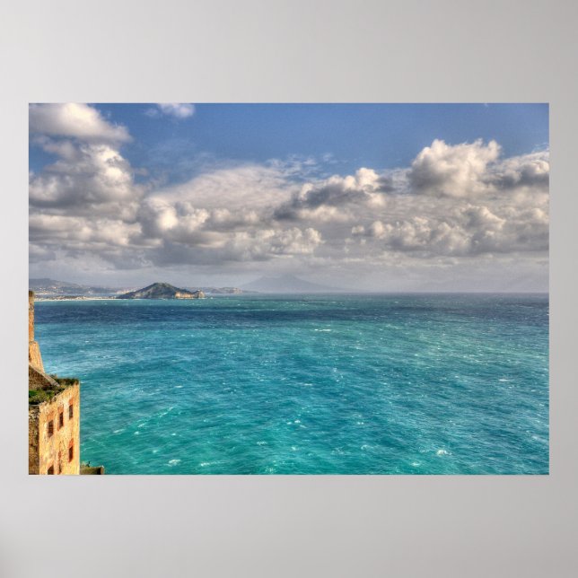 Póster Poster de la escena oceánica (Frente)