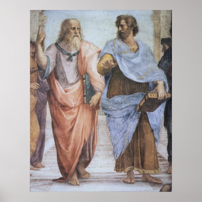 Póster Poster de la Escuela de Atenas (Frente)