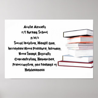 Póster Poster de la escuela de enfermería