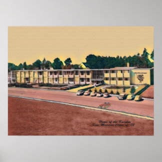 Póster Poster de la Escuela Secundaria Americana Karlsruh